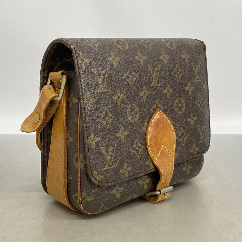 Louis Vuitton Shoulder Bag Monogram Cartouchiere MM Brown — view 2