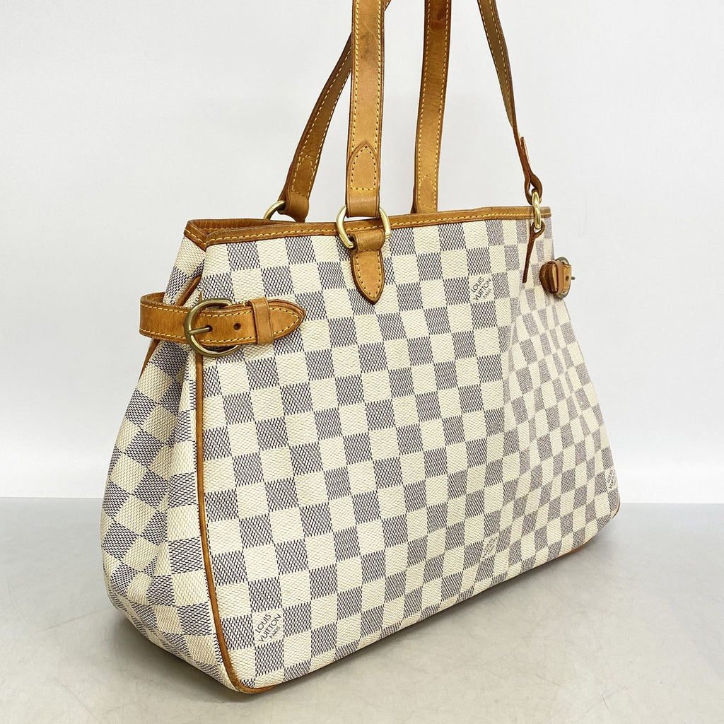 Louis Vuitton Tote Damier Azur Batignolles Horizon Tal White — view 2