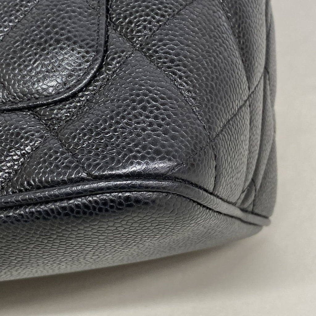Chanel Tote Reissue Caviar Leather Black Gold — view 6