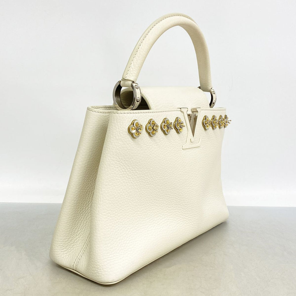 Louis Vuitton Handbag Taurillon Capucines PM White — view 2