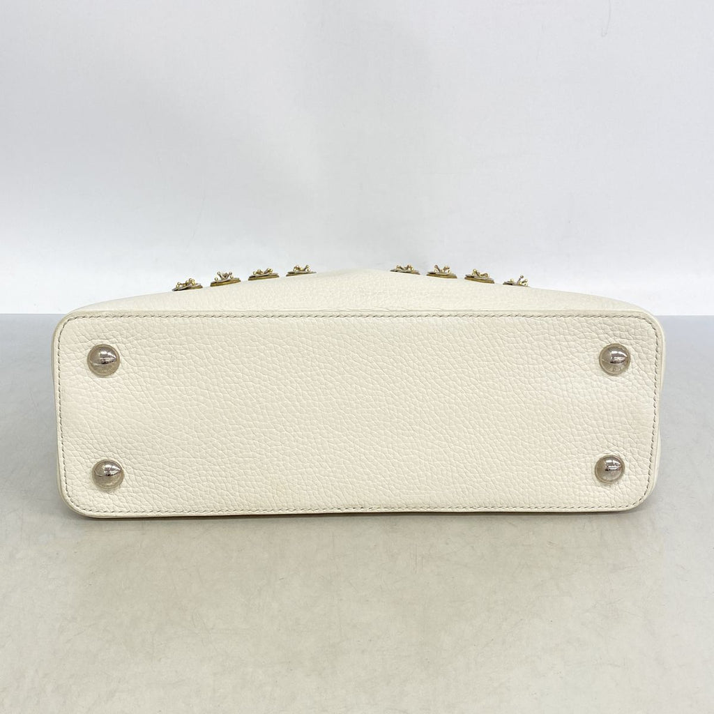 Louis Vuitton Handbag Taurillon Capucines PM White — view 3