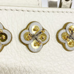 Louis Vuitton Handbag Taurillon Capucines PM White — view 8