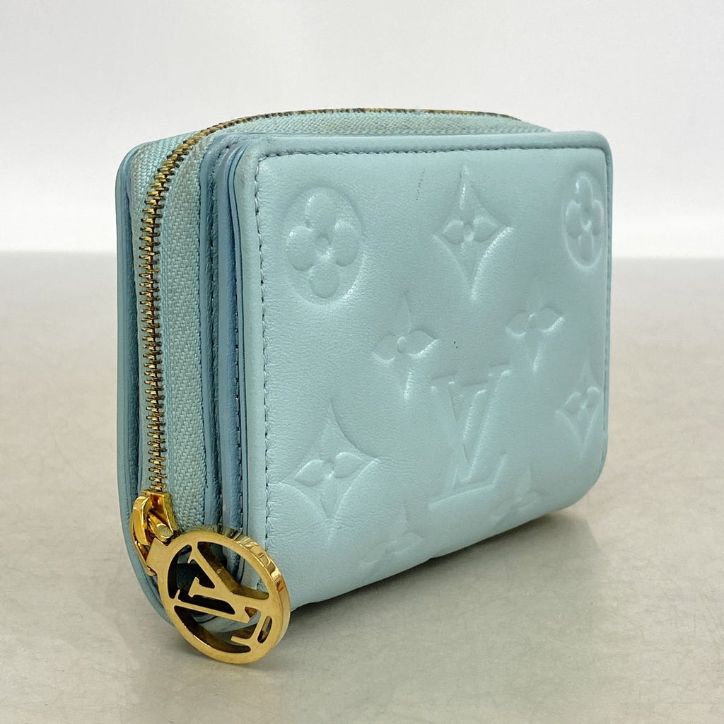Louis Vuitton Wallet Monogram Embossed Portefeuille Lou Blue — view 2