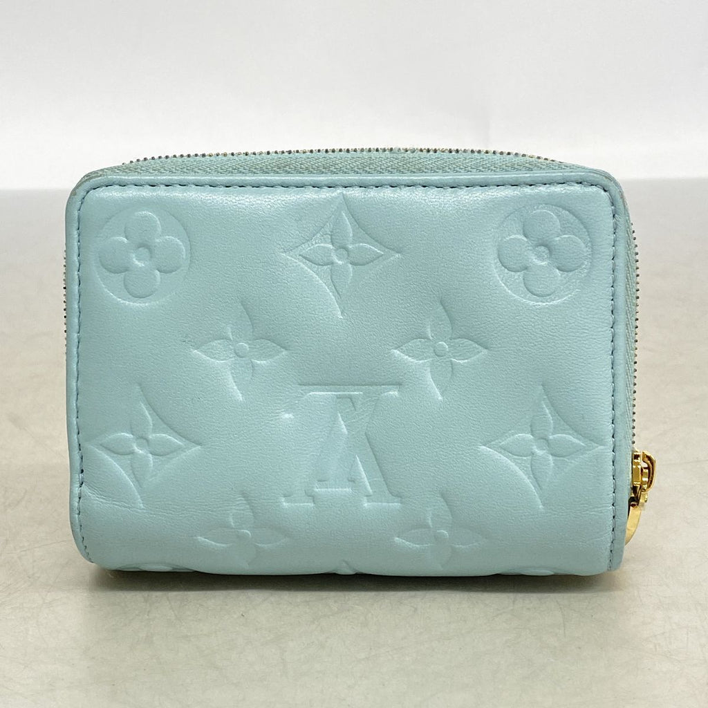 Louis Vuitton Wallet Monogram Embossed Portefeuille Lou Blue — view 8