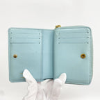 Louis Vuitton Wallet Monogram Embossed Portefeuille Lou Blue — view 3