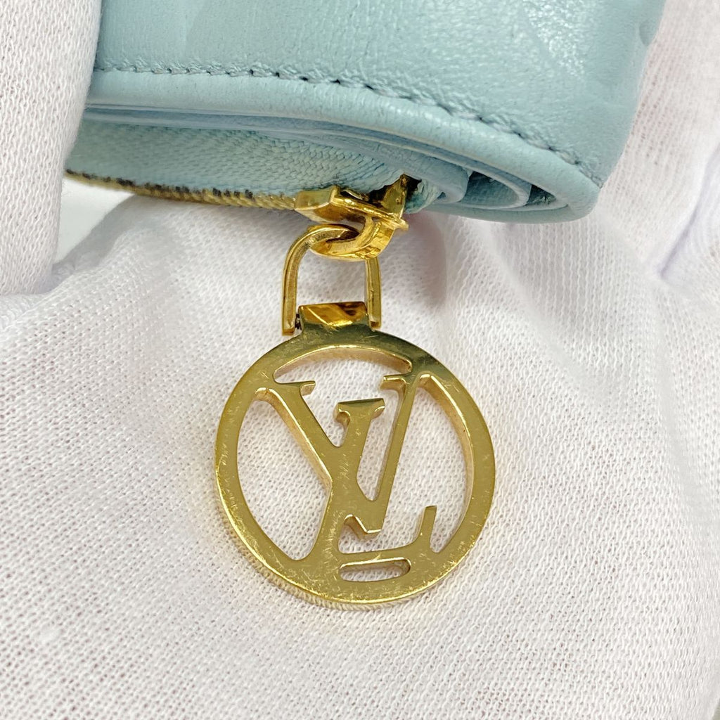 Louis Vuitton Wallet Monogram Embossed Portefeuille Lou Blue — view 7