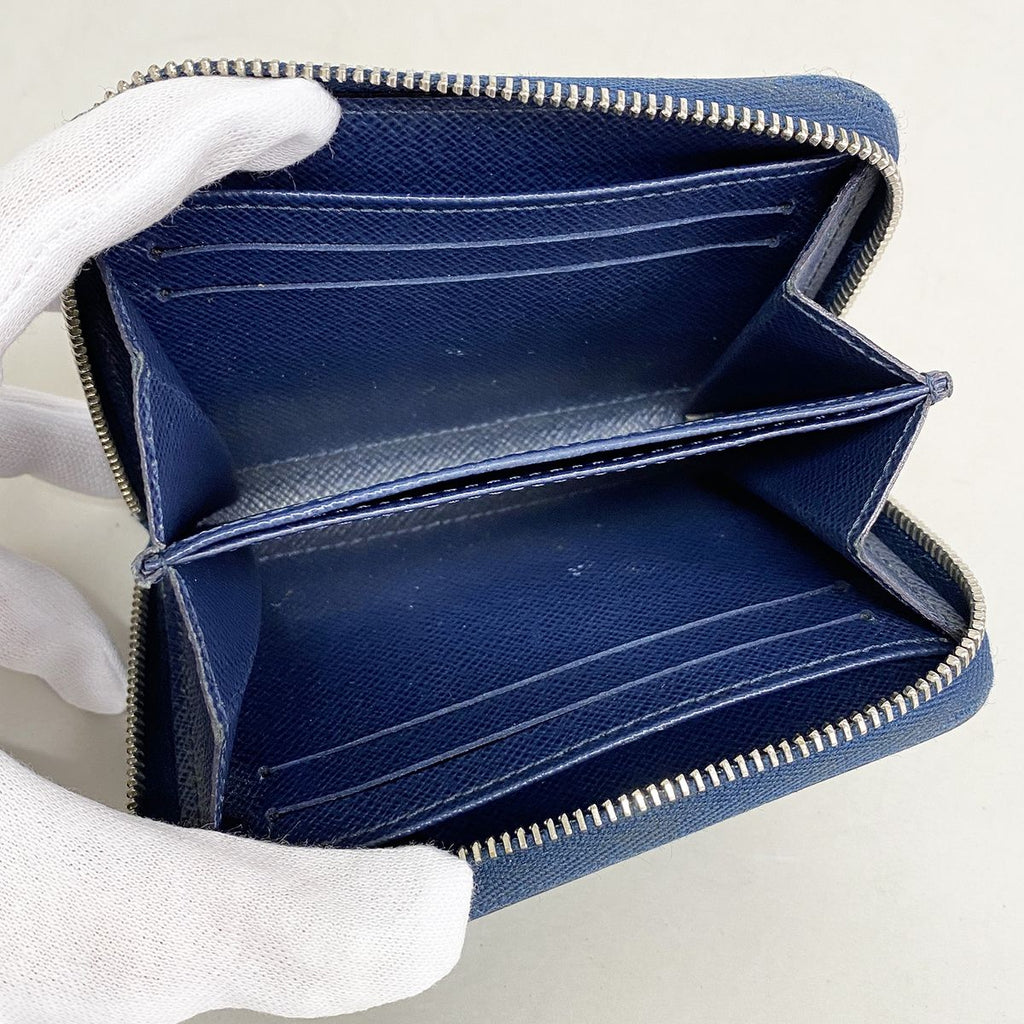 Louis Vuitton Coin Purse Epi Zippy Saphir — view 3