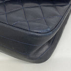 Chanel Shoulder Bag Quilted Lambskin Black Gold — view 6