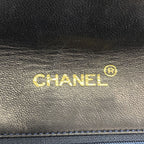 Chanel Shoulder Bag Quilted Lambskin Black Gold — view 5