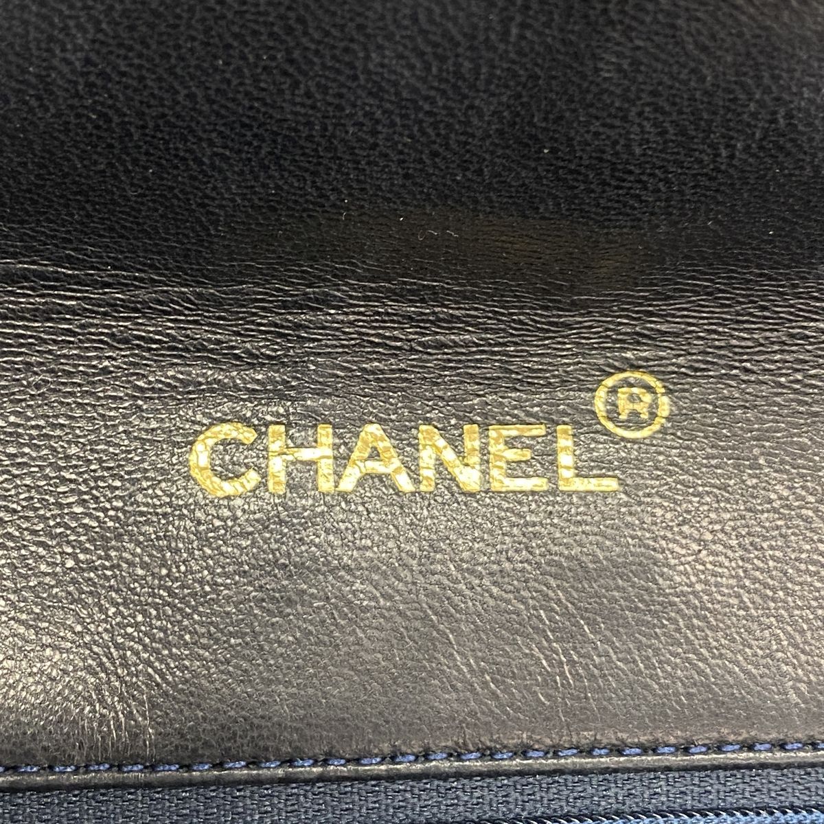 Chanel Shoulder Bag Quilted Lambskin Black Gold — view 5