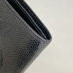 Chanel Wallet Caviar Leather Black Gold — view 6