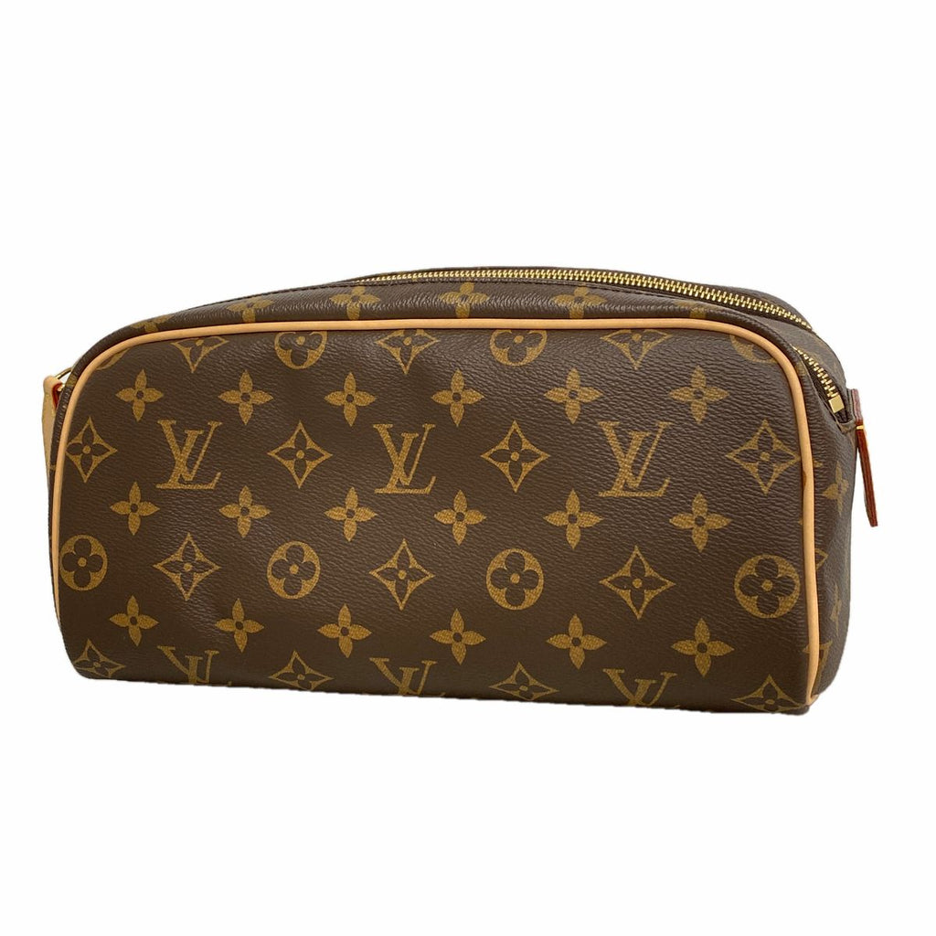 Louis Vuitton Clutch Monogram Dopp Kit Brown