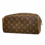 Louis Vuitton Clutch Monogram Dopp Kit Brown