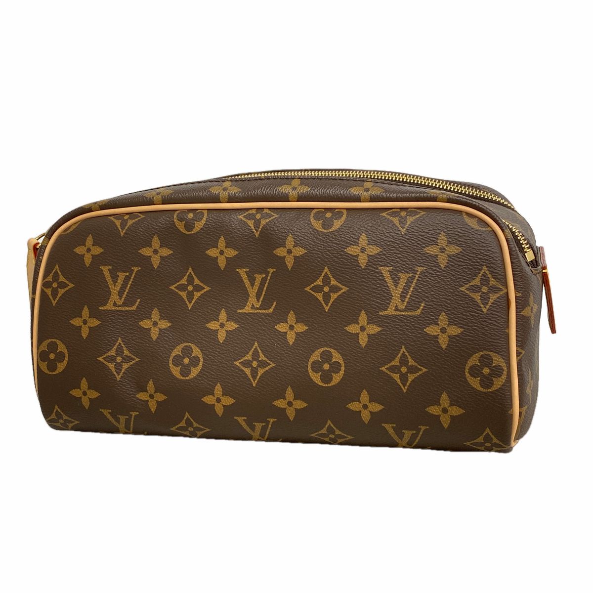 Louis Vuitton Clutch Monogram Dopp Kit Brown