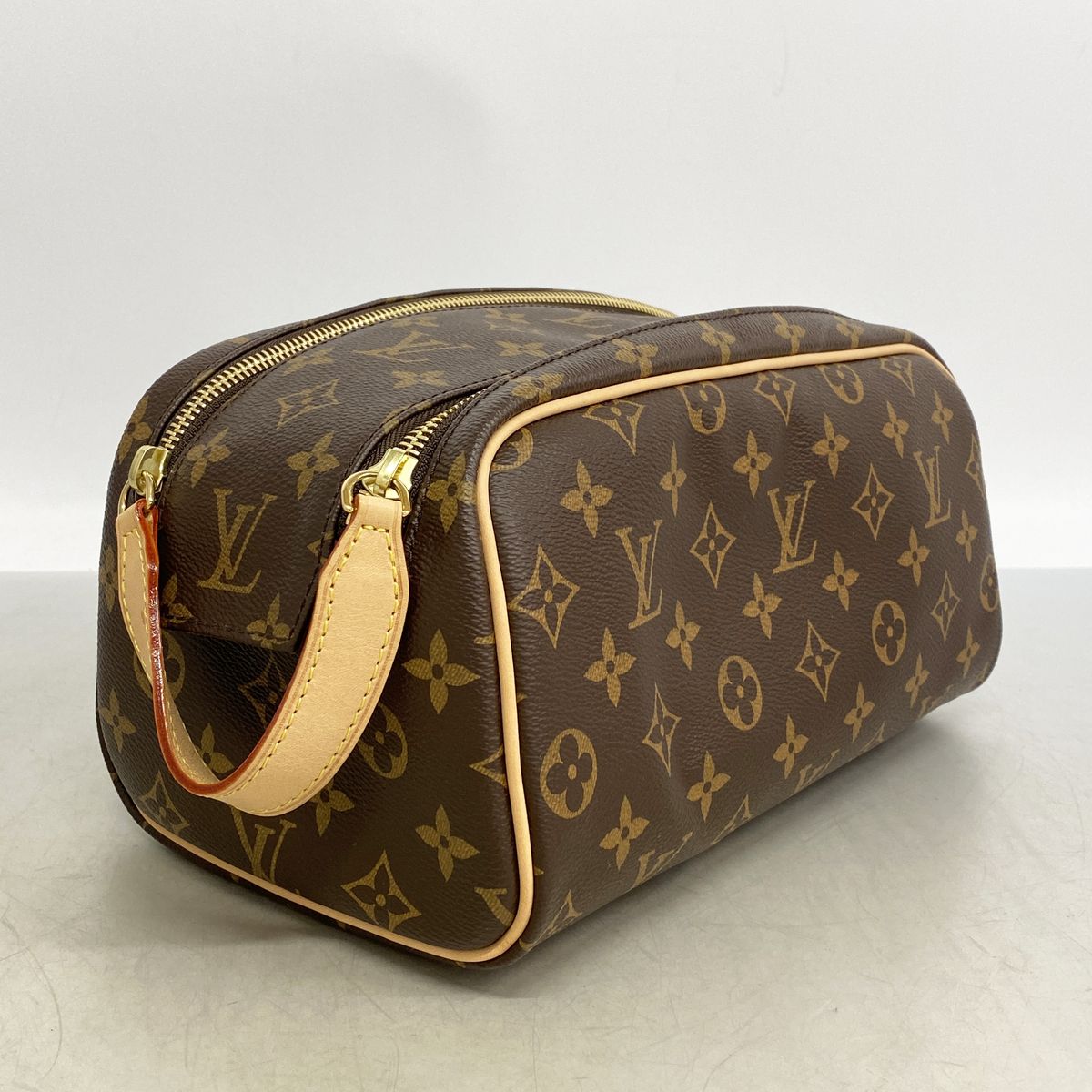 Louis Vuitton Clutch Monogram Dopp Kit Brown — view 2