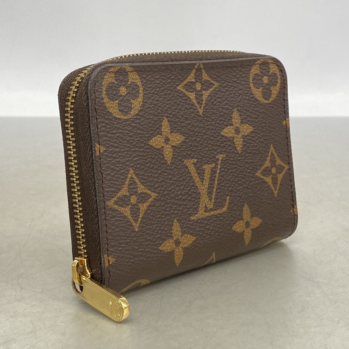 Louis Vuitton Coin Purse Monogram Zippy Brown — view 2