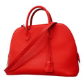 Hermes Handbag Bolide Evercolor Rouge Vif Silver 2-Way Bag