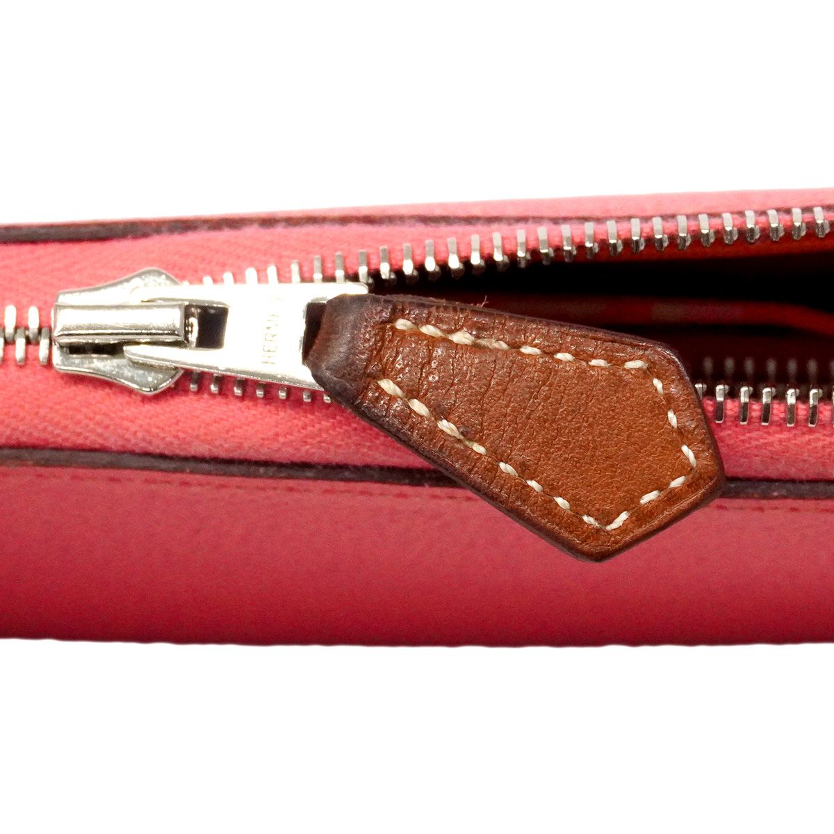 Hermes Wallet Azap Long Silk'in Veau Epsom Rose Azare Silver — view 8
