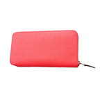 Hermes Wallet Azap Long Silk'in Veau Epsom Rose Azare Silver