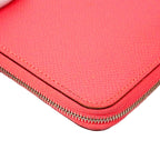 Hermes Wallet Azap Long Silk'in Veau Epsom Rose Azare Silver — view 6