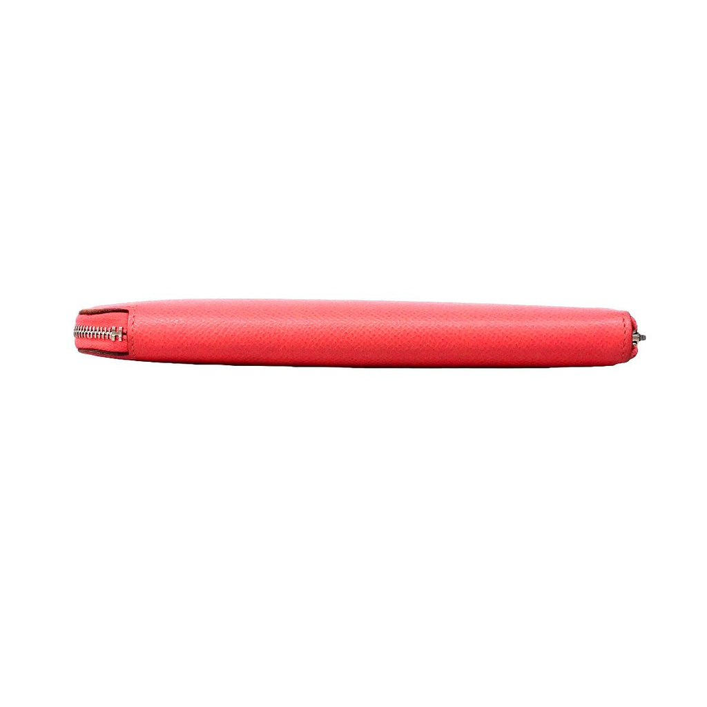 Hermes Wallet Azap Long Silk'in Veau Epsom Rose Azare Silver — view 3