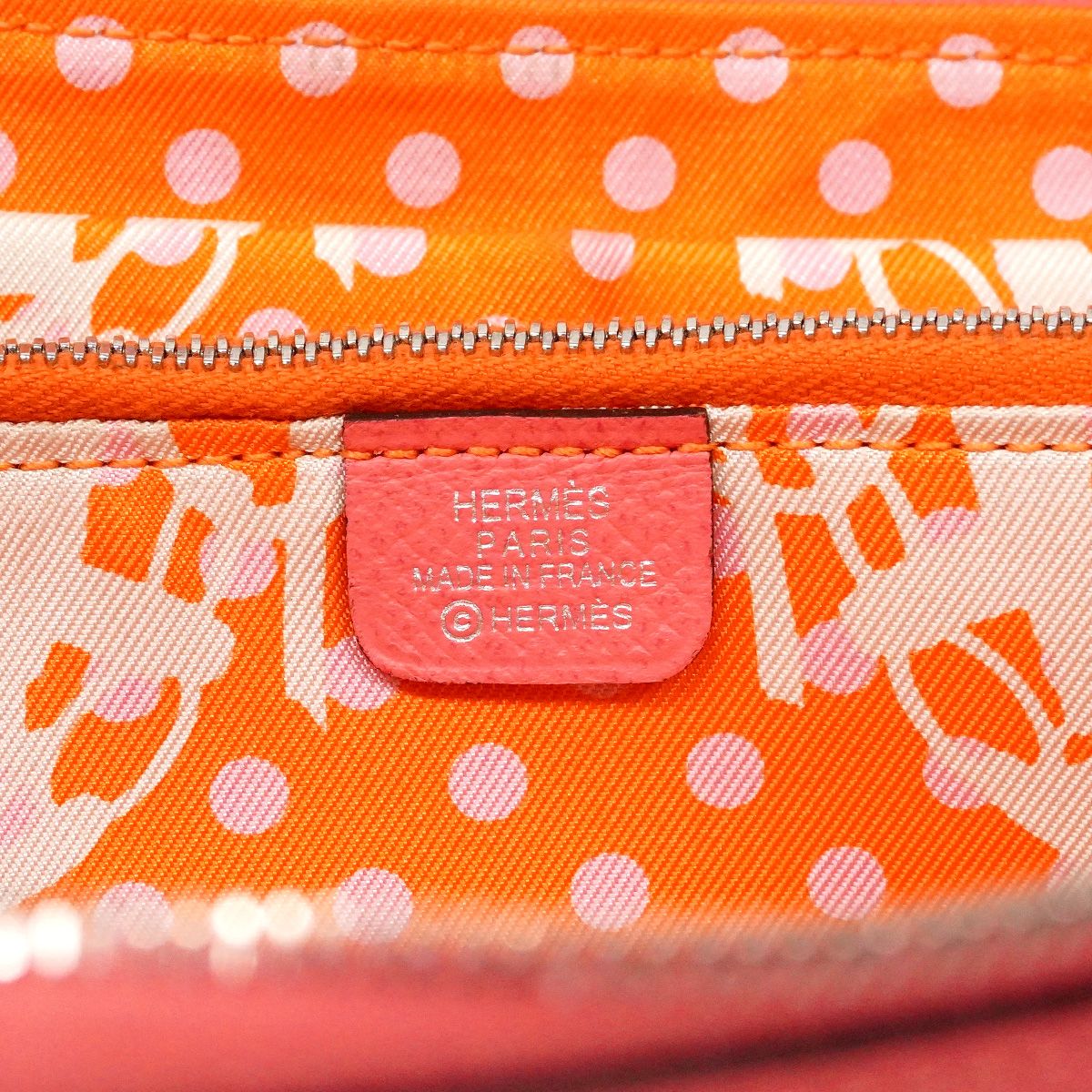Hermes Wallet Azap Long Silk'in Veau Epsom Rose Azare Silver — view 5