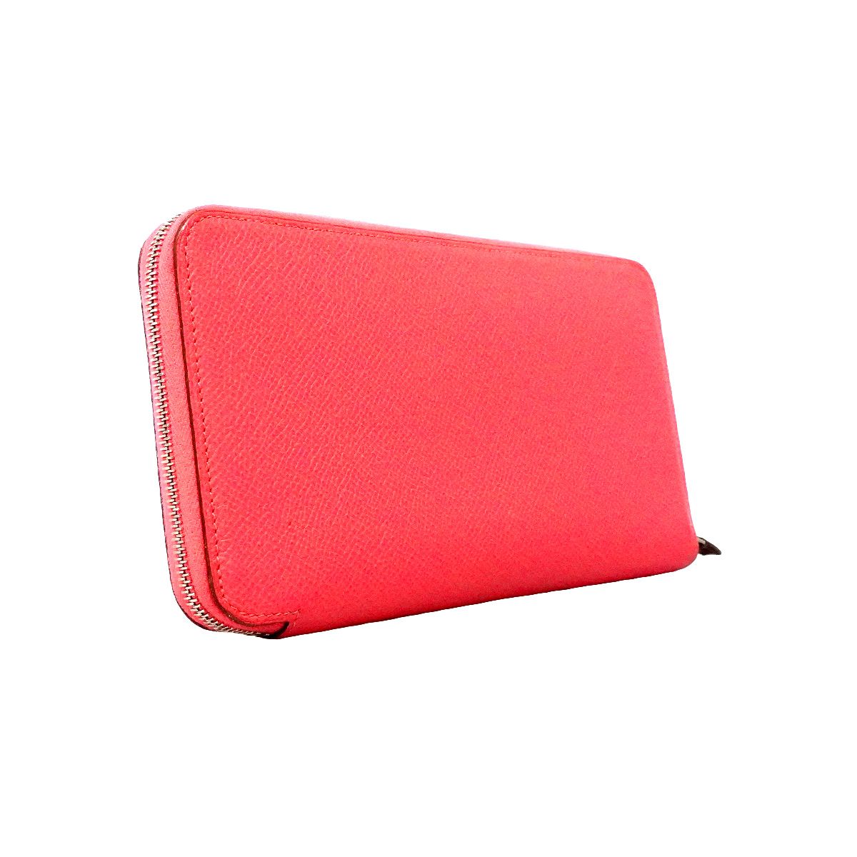 Hermes Wallet Azap Long Silk'in Veau Epsom Rose Azare Silver — view 2