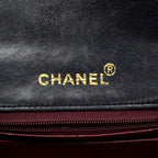 Chanel Shoulder Bag Mini Quilted Lambskin Black Gold — view 5