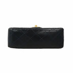 Chanel Shoulder Bag Mini Quilted Lambskin Black Gold — view 3