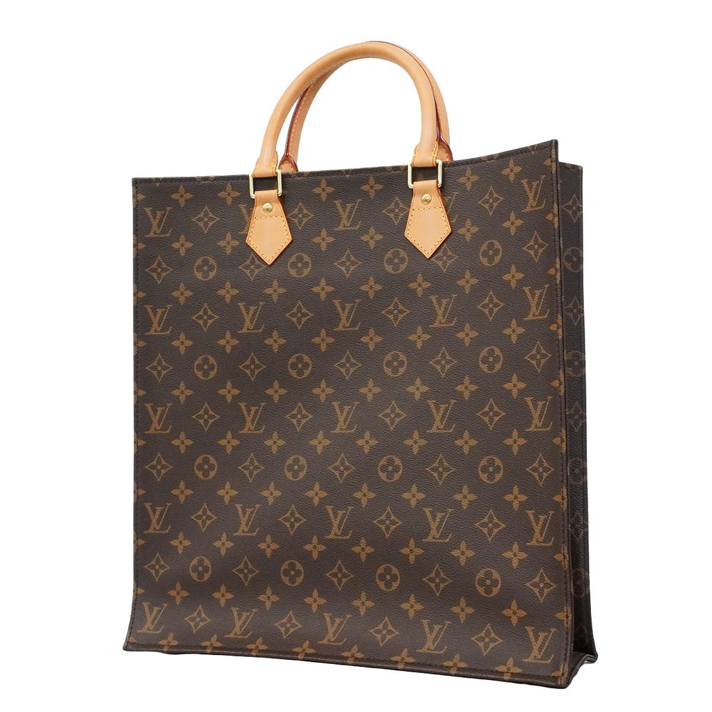 Louis Vuitton Tote Monogram Sac Plat Brown