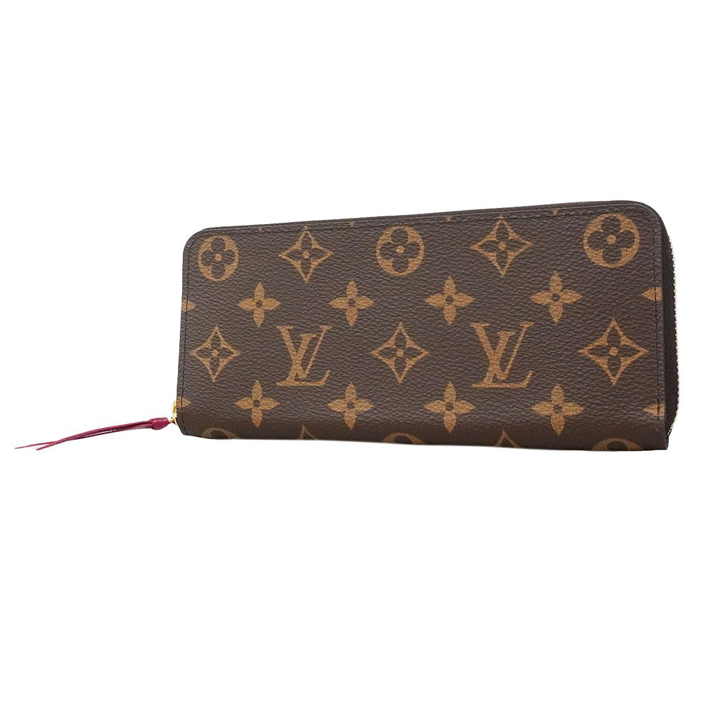 Louis Vuitton Wallet Monogram Portefeuille Clemence Fuchsia