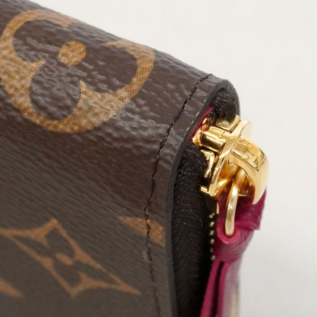 Louis Vuitton Wallet Monogram Portefeuille Clemence Fuchsia — view 6