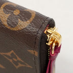 Louis Vuitton Wallet Monogram Portefeuille Clemence Fuchsia — view 6
