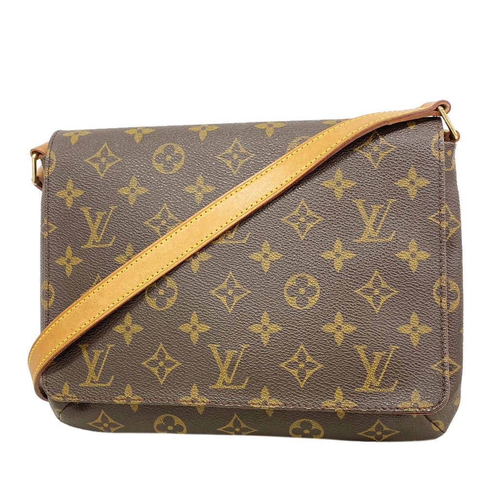 Louis Vuitton Shoulder Bag Monogram Musette Tango Short Strap Brown