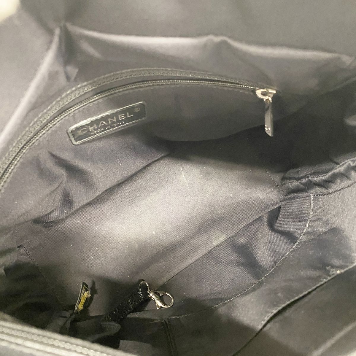 Chanel Tote Paris Biarritz Canvas Black Silver — view 4
