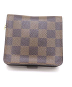 Louis Vuitton Compact Zip Damier Bifold Wallet Canvas Brown — view 3