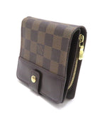 Louis Vuitton Compact Zip Damier Bifold Wallet Canvas Brown — view 2