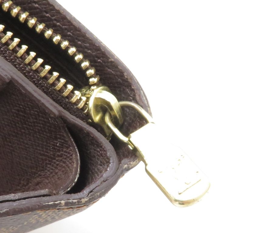 Louis Vuitton Compact Zip Damier Bifold Wallet Canvas Brown — view 8