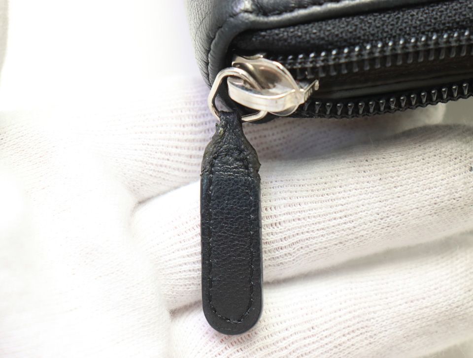 Chanel Camellia Lambskin Zip Around Wallet — view 7