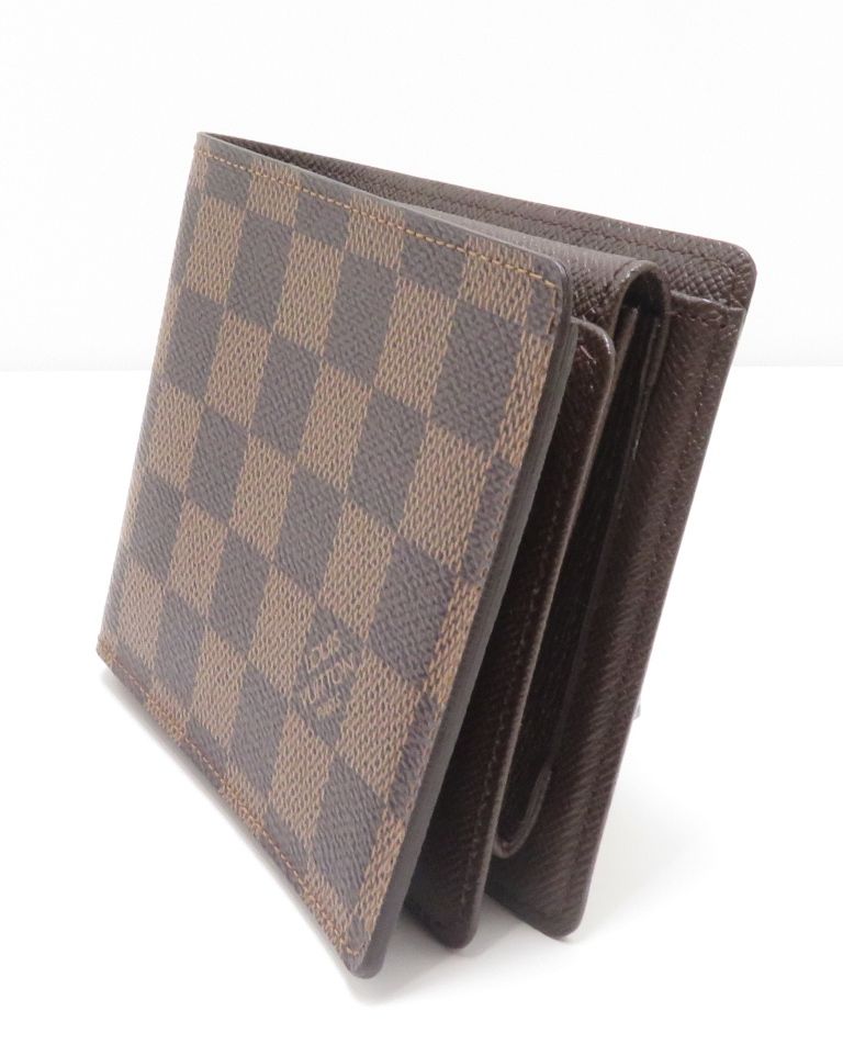 Louis Vuitton Portefeuille Florin Damier Bifold Wallet Canvas Brown — view 2