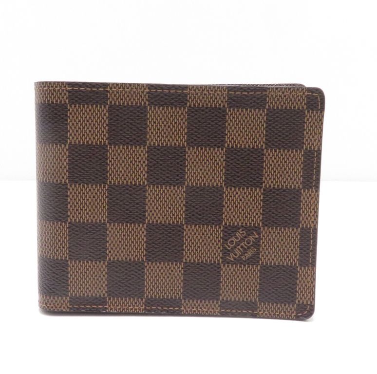 Louis Vuitton Portefeuille Florin Damier Bifold Wallet Canvas Brown