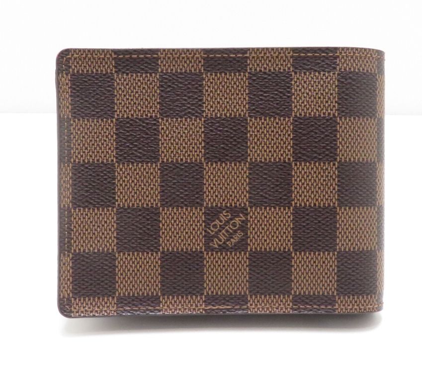 Louis Vuitton Portefeuille Florin Damier Bifold Wallet Canvas Brown — view 3
