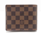 Louis Vuitton Portefeuille Florin Damier Bifold Wallet Canvas Brown — view 3