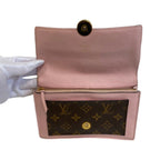 Louis Vuitton Monogram Portefeuille Flor Chain Shoulder Bag Leather Brown Pink — view 6