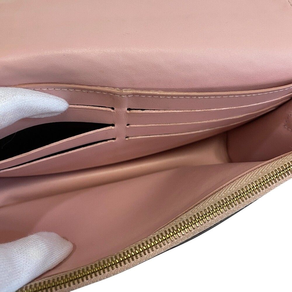 Louis Vuitton Monogram Portefeuille Flor Chain Shoulder Bag Leather Brown Pink — view 7