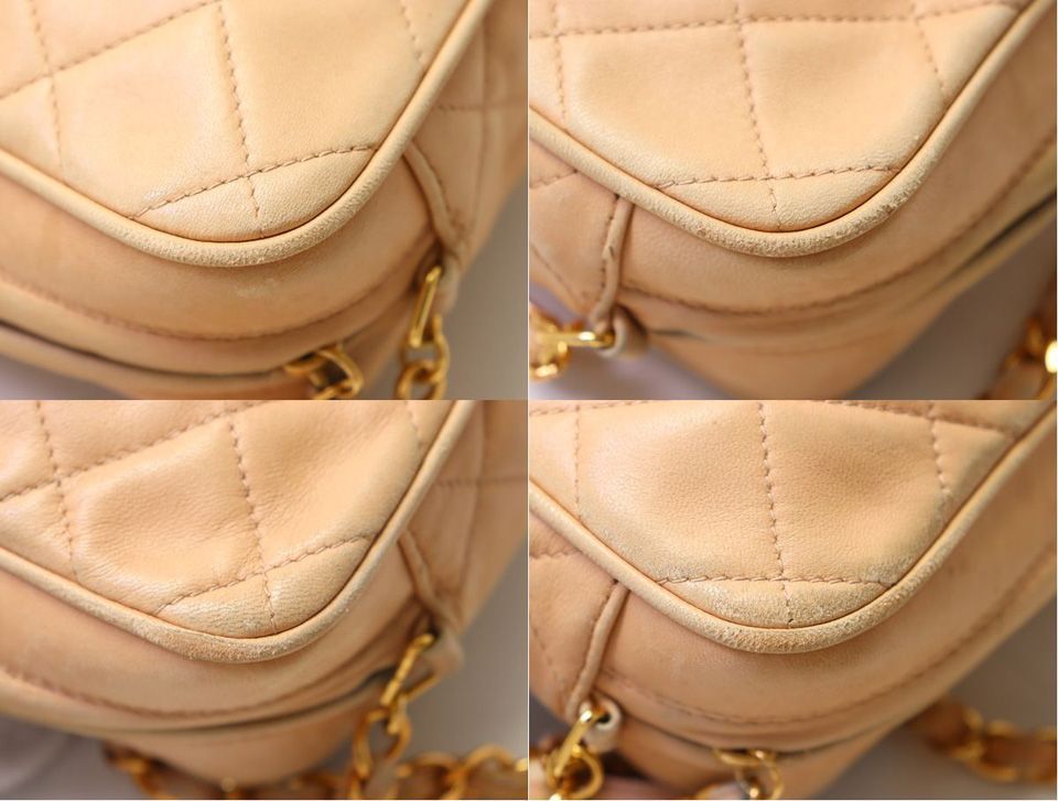 Chanel Quilted Lambskin Chain Shoulder Bag — view 8