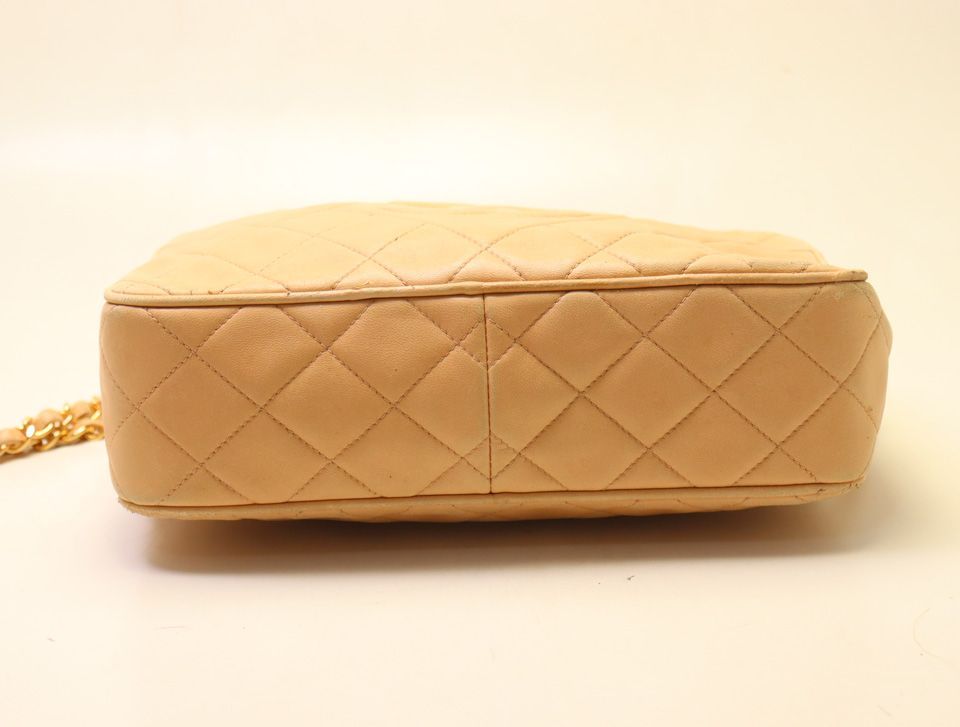 Chanel Quilted Lambskin Chain Shoulder Bag — view 3