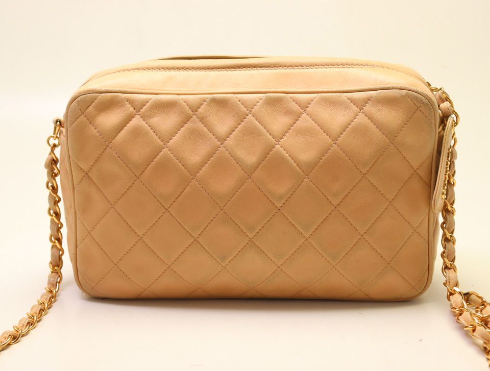 Chanel Quilted Lambskin Chain Shoulder Bag — view 2