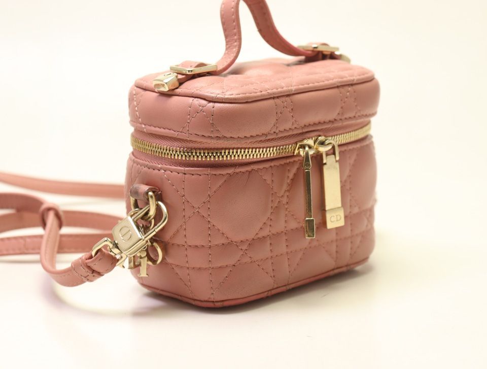 Dior Cannage Lambskin 2-Way Vanity Bag — view 4