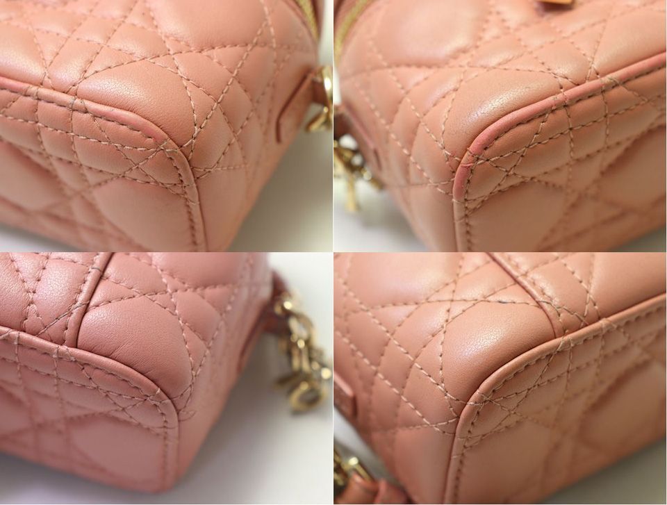 Dior Cannage Lambskin 2-Way Vanity Bag — view 5